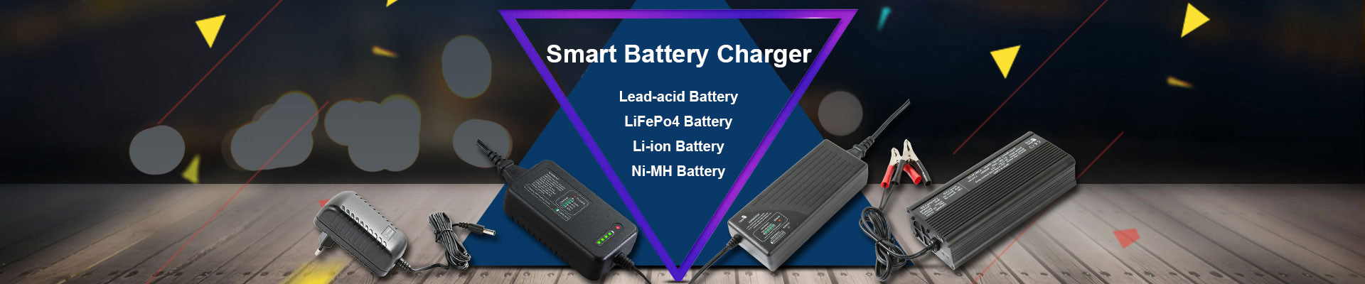 battery charger, car battery charger, lead acid battery charger, lipo charger, li-ion battery charger, nimh battery charger