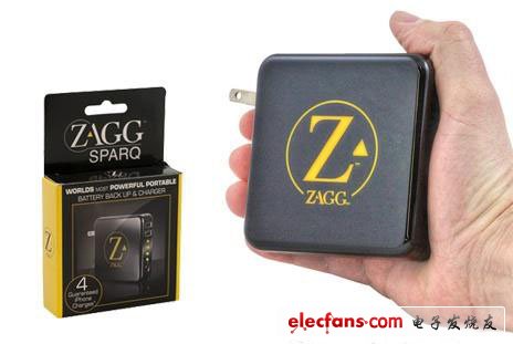  Zaggsparq便攜式USB充電器，帶有兩個USB接口，本身可存電量相當于四款iPhone手機的充足電量