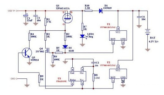 IC裝制的充電器電路圖