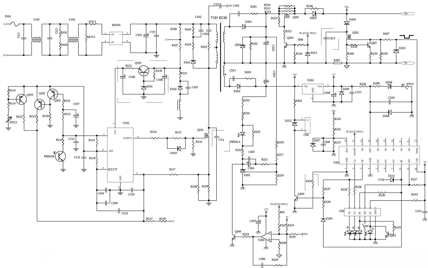 24V 4Ah~20Ah NIMH NICD battery Charger circuit